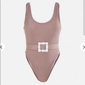 Tall Missguided One Piece Buckle Swimsuit